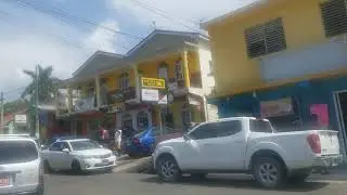 Driving through St Ann's Bay in St Ann Jamaica