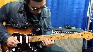 John Bendy playing Zexcoil SV5 set 2013 NY Guitar Expo