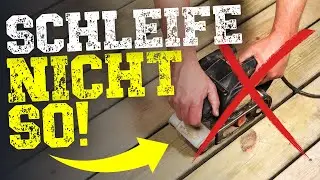 Die 5 gr&ouml;&szlig;ten Fehler beim Umgang mit einem Bandschleifer