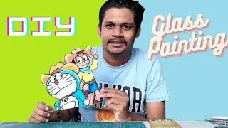 Doraemon Glass Painting Tutorial