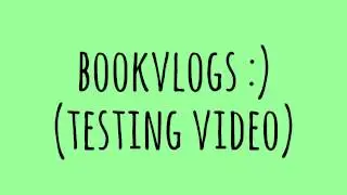bookvlogs (testing)
