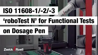 ISO 11608-1, 11608-2, 11608-3 | Roboter-Prüfsystem ‘roboTest N’ für Funktionstests an Dosier-Pens
