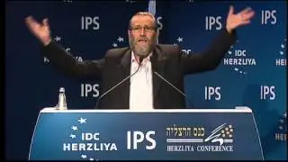 MK Moshe Gafni, Chairman; Knesset Finance Committee, speaking at the 15th Annual Herzliya Conference