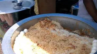 Harish sells chicken Biryani