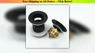 Black Gold Basin Sink Drainer Corrosion Resistant Pop Up Push Button Waste Trap With Overflow