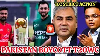 Pakistan to BOYCOTT T20 World Cup? 😱 ICC to take STRICT ACTION! 😡 | IND vs PAK Cricket News