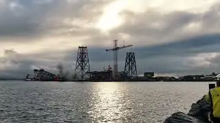 Massive explosion at demolition site