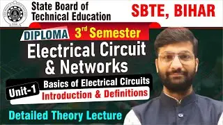 SBTE Bihar | Electrical Circuit & Networks | Diploma 3rd Semester | Electrical Engineering