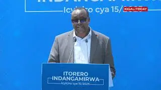 Ijambo ry' Ikaze Minisitiri Dr  Jean Damascène BIZIMANA yagejeje ku Ndangamirwa 15 n'Abashyitsi