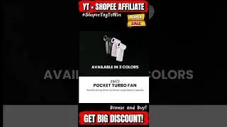 Tylex XM72 Pocket Turbo Fan | #shopeetagtowin #ShopeeTagToWin