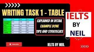 TABLE WRITING IN IELTS WRITING TASK 1 II TABLE IN IELTS II IELTS BY NEIL II NEIL #ieltswritingtask1