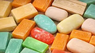 Velvet Texture Soap Cutting ASMR | Ultra Clean Cuts