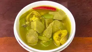 How to make TARO PLANT SOUP WITH FISH (RBeab Slor Br Horus CheaMuoy Trey)