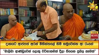 දානයට ආප්පත් අරන් මිහින්තලේ හිමි හමුවෙන්න ආ රංගේ