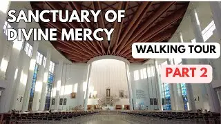 Walking Tour  &mdash;  Sanctuary of Divine Mercy &mdash; Sanktuarium Bożego Miłosierdzia &mdash;Krakow Poland 4K 60fps