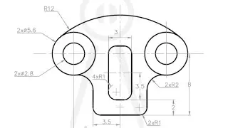 AutoCAD Basic assignment Using -line, circle, fillet command