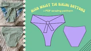 DIY High Waist Bottoms with Tie | Amelia Bottoms | Edgewater Avenue