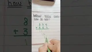 without taking carry How to add? #easy ##trick #rule #addition