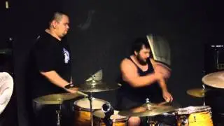 A shot at sundown- dual drumming