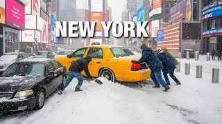 NEW YORK FROZEN in CHAOS | Historic Christmas Storm Paralyzes City, Emergency Declared