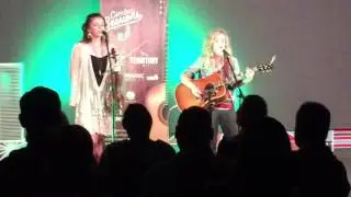 Kierston White and Eliza Bee at KOSU studios for City Sessions songwriter series in OKC