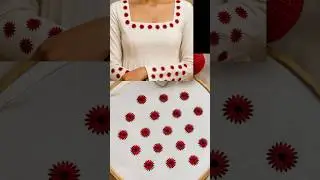 Neck & Sleeve Embroidery easy #embroidery