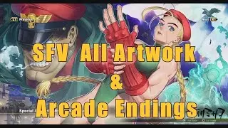 All Artwork & Arcade Endings Unlocked - STREET FIGHTER V ARCADE EDITION