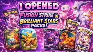 I Opened Fusion Strike & Brilliant Stars  Pokemon Packs&hellip; WHAT DID I PULL?! 😱🔥