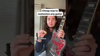 Cheap Way to Customize Any Guitar #guitar #guitarist #electricguitar #musician #music