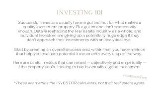 Real Estate Investing 101