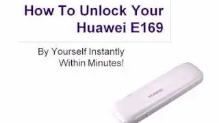 Huawei E169 Unlock Code and Free Tutorials and Free Software