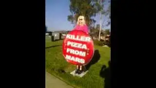 Killer Pizza From Mars in Escondido uses Sign Flipper