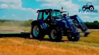 Koszenie trawy nocą 2018 - NEW HOLLAND T5060 & DEUTZ FAHR DISC MASTER 228