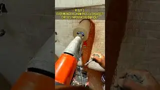 The Most Satisfying Way To Drill Through Brick!