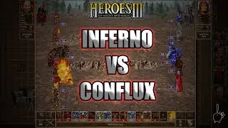 No Retaliation Is OP! Inferno vs Conflux 10-Week Growth | Heroes of Might and Magic 3 Brawl
