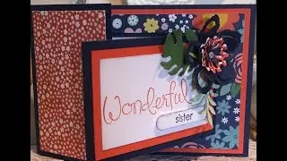 Flip Fold Botanical Garden Card