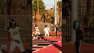 Big Mike Compton Jags 12u over the head catch