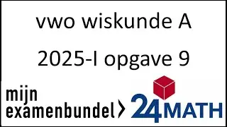 Eindexamen vwo wiskunde A 2025-1 opgave 9