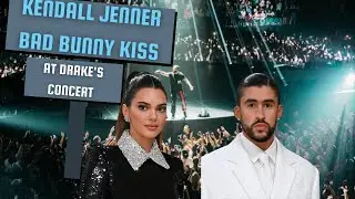 How Kendall Jenner and Bad Bunny Kiss at Drake's Concert