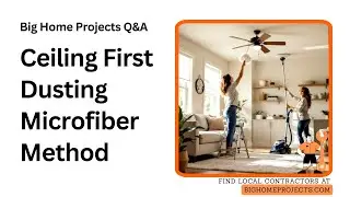 Top-to-Bottom Dust Order: Ceiling-First Microfiber Method