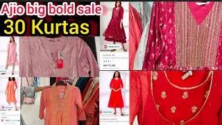 Ajio 30 kurtas from Rs.400#ajio big bold sale#cash back offer#chandu vlogs#viral