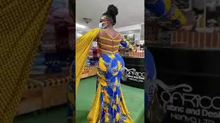 2 print ankara mermaid dress.