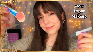 ⭐ASMR Paper Makeup [Sub] Doing Your Makeup with PAPER Cosmetics (Mouth Sounds)