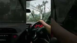 Honda Jazz GE8 POV Rainy Drive