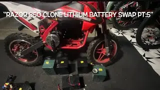 😱 Razor 350 Clone Lithium Battery Swap PT:5 (E-Moto Upgrade) #SKo_o #unlicensedassassin #emoto