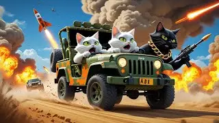 The Kitten Who Learned Kindness 🐱 | Emotional Cat Story on the Beach | Heart-Touching Cartoon