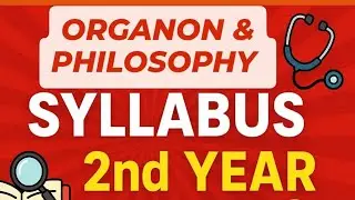 2ND YEAR SYLLABUS | ORGANON & PHILOSOPHY#bhms#organon#philosophy #homoeopathy#prapti'sholistichomoeo
