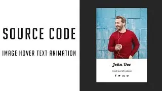 Image hover text animation ( source code )