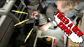 Subaru Sambar -  Shift Knob Removal and Installing New 4WD Shift Knob