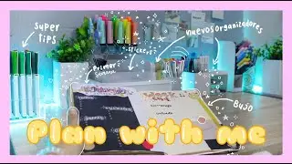 Organizando mi escritorio + plan with me 📦📔